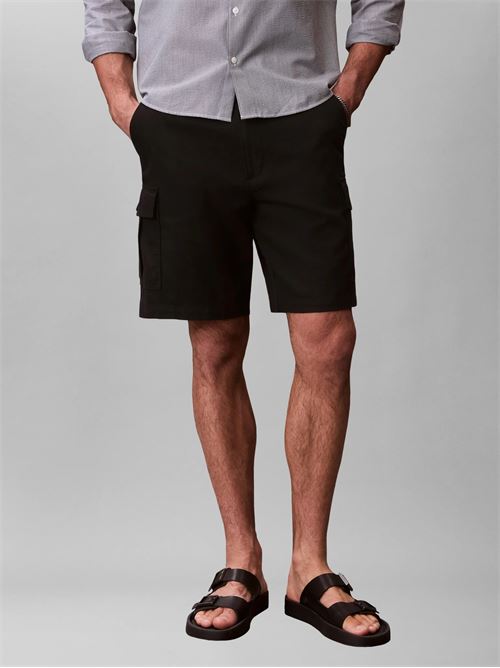 9 in linen cargo short CALVIN KLEIN JEANS | LV04RF610GUB1